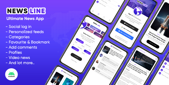 Newsline : Android News App (Android : Laravel) 7 April 2023
