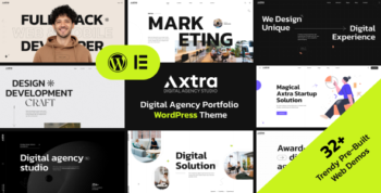 Axtra | Digital Agency Creative Portfolio Theme 1.6