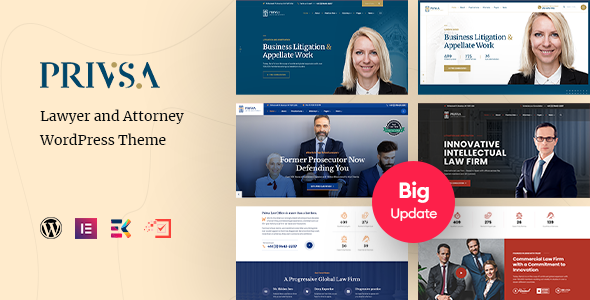 Privsa - Attorney and Lawyer WordPress Theme 2.2.5