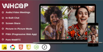 Whoop – One to One Video Meetings, Chat, File Share, Screen Share & PWA