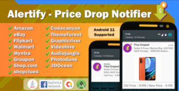 Alertify – Price Drop notifier / Price drop alert system (Native Android – Java)