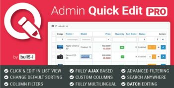 Admin Quick Edit PRO