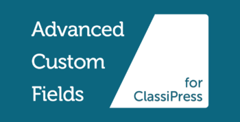 Advanced Custom Fields for ClassiPress
