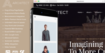 Architect WordPress Interior Design & Architect WordPress Theme