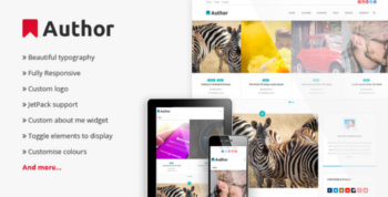 Author Responsive WordPress Blog Theme