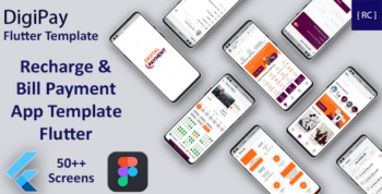 Recharge Ticket Booking & Bill | Online Payment Android + iOS App Template | Flutter 3