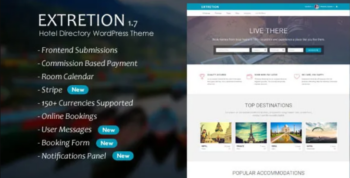 Extretion v1.7 Hotel Directory WordPress Theme