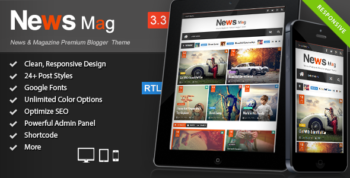 News Mag - Responsive Magazine Blogger Template