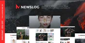 Newslog v1.1.0 Clean News & Magazine WordPress Theme