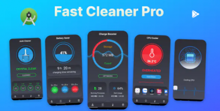 Fast Cleaner Pro – Application to clean, save battery and optimize machine speed