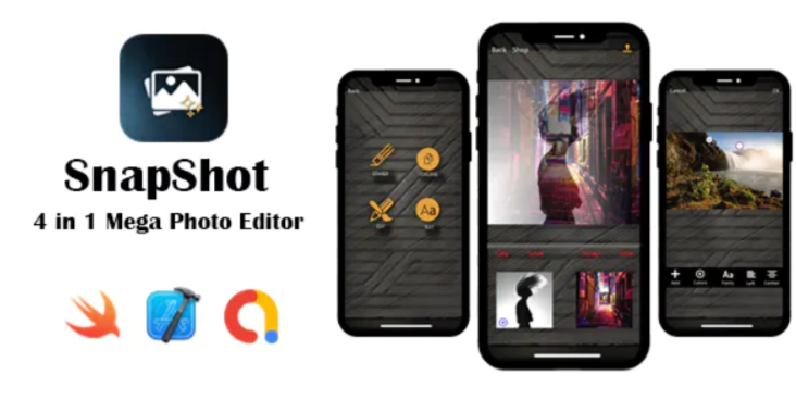 SnapShot – Mega Photo Editor – Google AdMob – In App Purchase – iOS Source Code