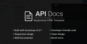 API Docs HTML Responsive Templates