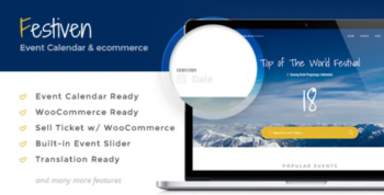 Festiven v1.2 Event Calendar & WooCommerce Themes