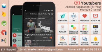 Youtubers Application For Android. (Android Application for YouTube Channel)
