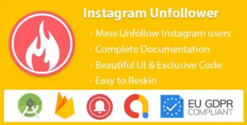InstaUnfollow – Instagram Unfollower Tool (Admob & Firebase & GDPR)