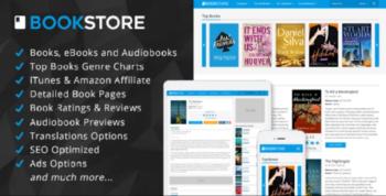 BookStore v1.3 Books, eBooks and Audiobooks Affiliate Script