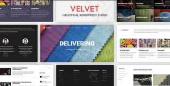 Velvet – Textile Industry Business WordPress Theme For Garments & Apparel Industry