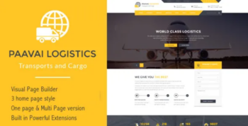 Paavai Logistics v1.3 Transport and Cargo WordPress Theme