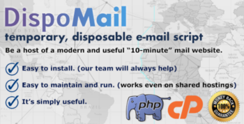 DispoMail – Temporary, Disposable “10 Minute” Mail – PHP Script