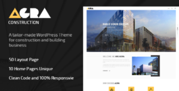 Agra – Construction Business WordPress Theme