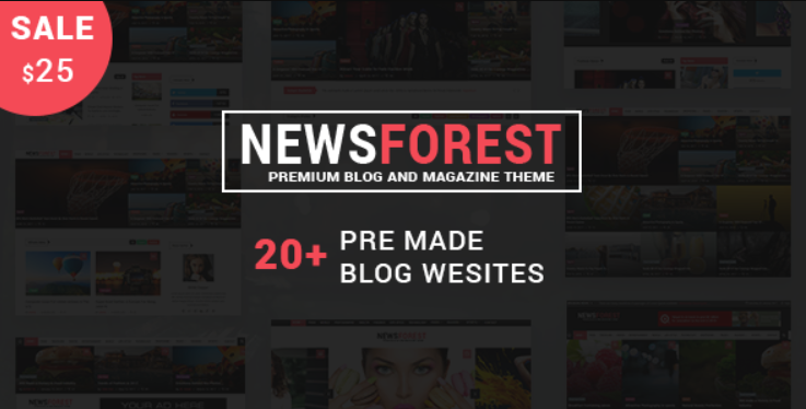 NewsForest v1.3.3 Magazine / Blog WordPress Theme + RTL