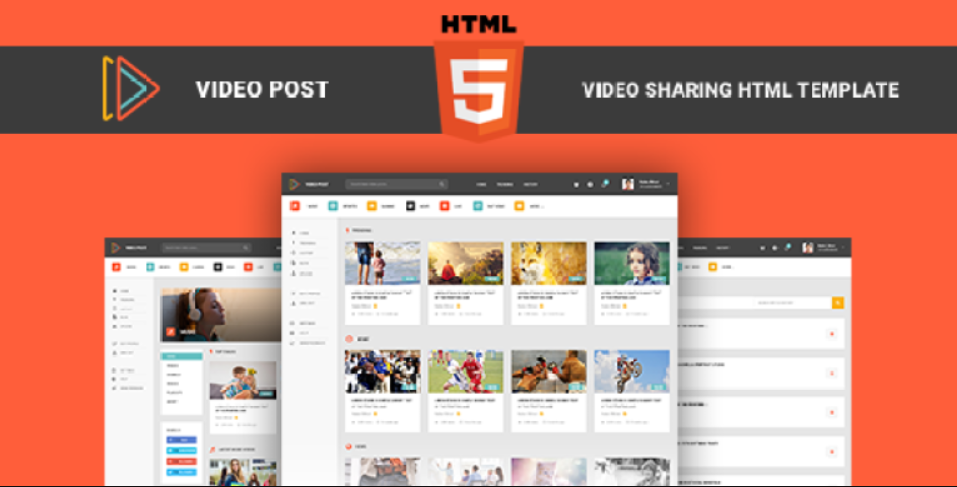 Video Post – Video Sharing HTML Template