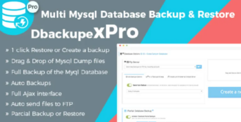 Professional Mysql Database Backup & Restore Script – Multi Database Backup – DbackupeX Pro