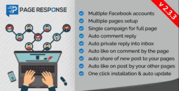 PageResponse 2.3.3 A EZ Inboxer Add-On – Auto Comment/Private Reply & Like/Share Facebook Page
