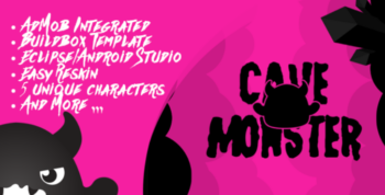 Cave Monster – Admob Ads + Buildbox Template – Codecanyon 19948534
