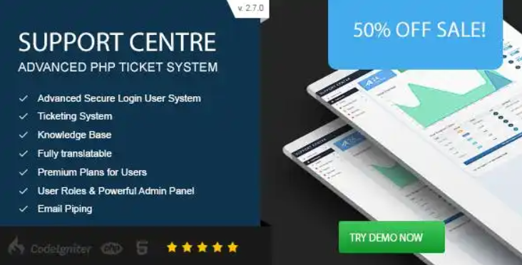 Support Centre v2.7.0 Advanced PHP Ticket System