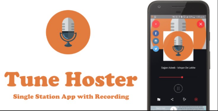 Single Station Radio app with Recording v3