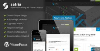 Satria v2.5 Professional Hosting WP Theme