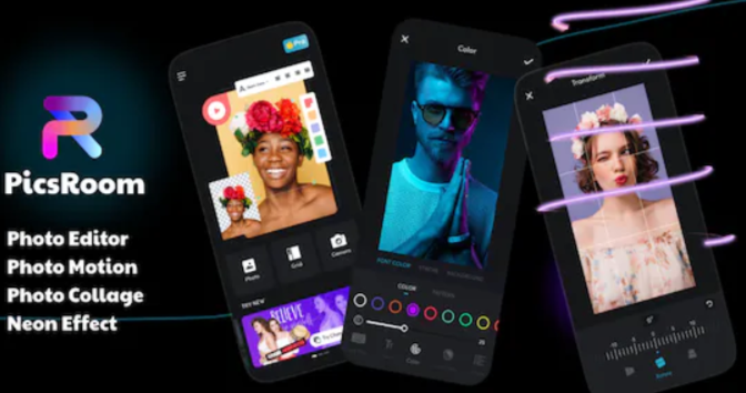 PicsRoom – Photo Editor & Photo Motion, Filters & Effects (Android 12 Support)