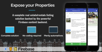 Real Estate Ionic v1.3 Full Application with Firebase backend