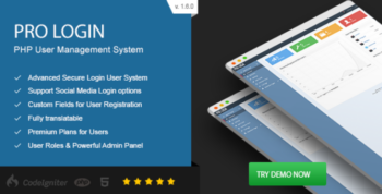 Pro Login v1.8 Advanced Secure PHP User Management System