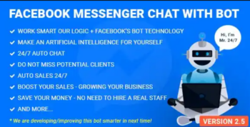 Facebook Messenger Chat with Bot v2.8
