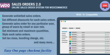 Woocommerce Sales Orders 2.0 WordPress Plugin