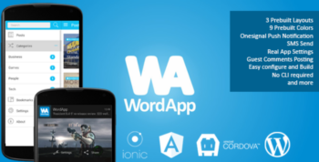 WordApp v1.0.3 PhoneGap/Cordova WordPress Hybrid App