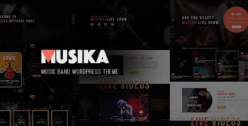 Musika v1.3 Music Festival & Band WordPress Theme