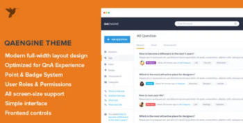 QAEngine v2.0.12 – Question and Answer WordPress Theme