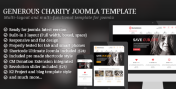 Generous – Charity / Non-Profit / Orphan / Fund-raising / Crowd-funding Joomla Template
