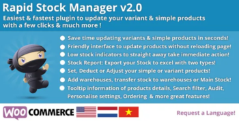 Rapid Stock Manager v2.0.2 and Stock Audit also for Multiple Warehouses