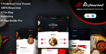 JD Restaurant v1.1 Responsive Joomla Restaurant Template