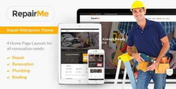 RepairMe – A Vibrant Construction & Renovation WordPress Theme