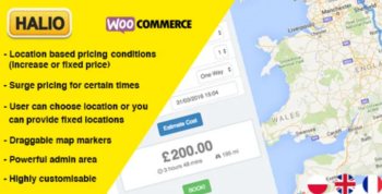 Halio v1.4.8 WooCommerce Taxi Booking Plugin