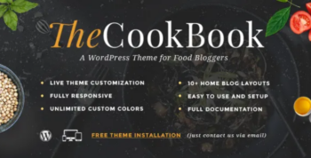 TheCookBook – A WordPress Theme for Food Bloggers
