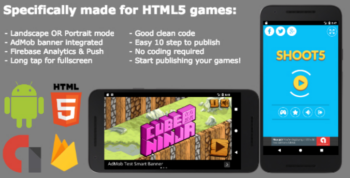 Easiest Android Webview For HTML5 Games (AdMob & Firebase)