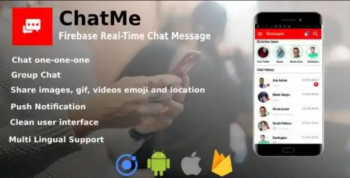 Chatme – Ionic 4 Real-Time Firebase Chat Messenger
