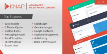 Knap – Advanced User Management Laravel 5.4