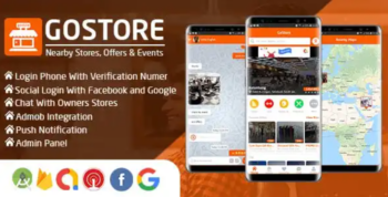 GoStore – Nearby Stores, Offers & Events With Admin Panel